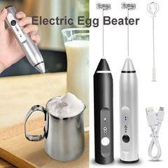 Rechargeable Electric Coffee Mixer Milk Shake Maker Frothier Foamer USB Charging Egg Beater Coffee Beater