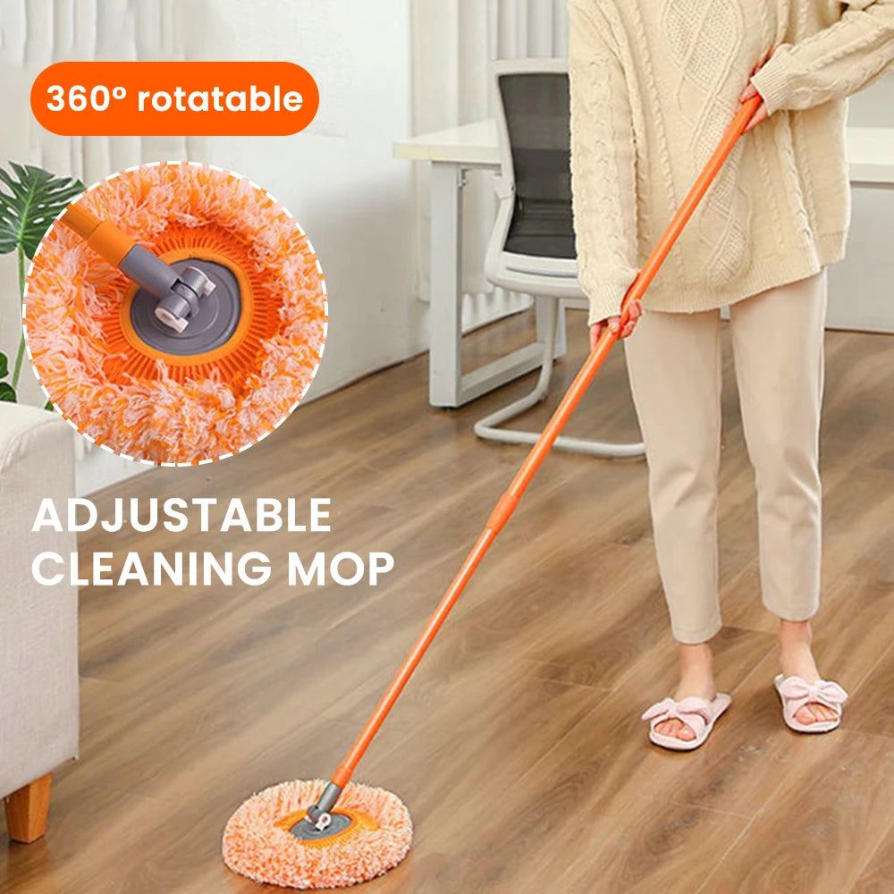 High quality 360 degree rotating floor mop, wall cleaner with long handle cleaning tool