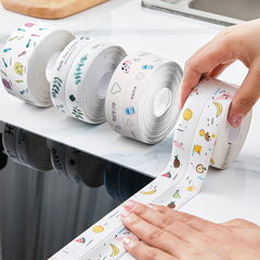 Kitchen Sink Waterproof tape Anti-mold Waterproof Tape Bathroom Countertop Toilet Gap Self-adhesive Seam Stickers