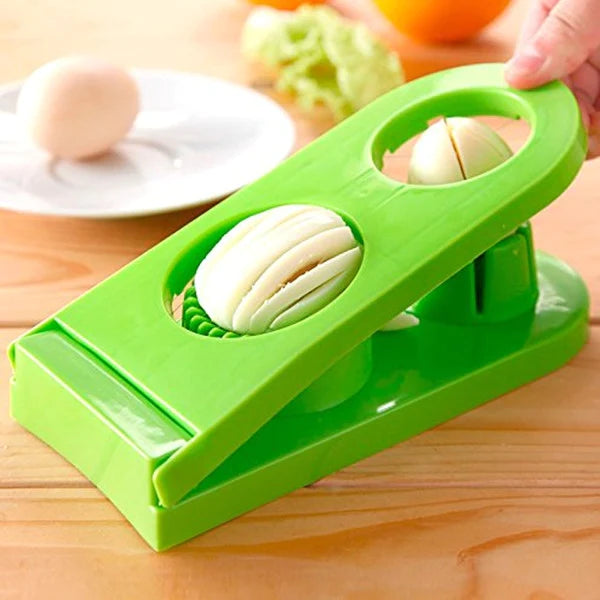 2 In 1 Plastic Egg Cutter Egg Slicer with 2 Slicing styles