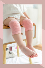 2 Pair ( 4PCS )Kids Non Slip Crawling Elbow Infants Toddlers Baby Accessories Smile Knee Pads Protector Safety Kneepad Leg Warmer