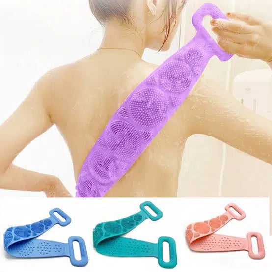 (Pack of 2) High Quality Silicone Bath Body Brush Soft Rubbing Exfoliating Massage For Shower
