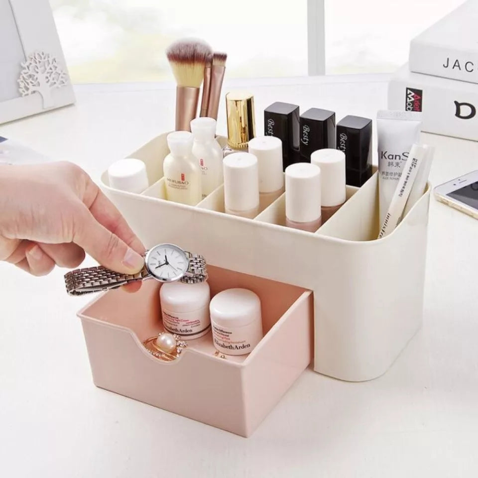 Plastic Makeup Storage Box Cosmetic Organizer Jewelry Box Small Drawer Office Home Miscellaneous, Organizer Storage Container / Plastic Drawer Cosmetic Box Desktop Make Up Jewelry Case Home Organizer Accessories Supplies Gear Stuff