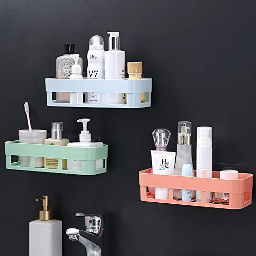 Wall Mounted Drain Soap Box Plastic Storage Rack Suction Bathroom Shelf Washroom Kitchen Storage Basket Holder