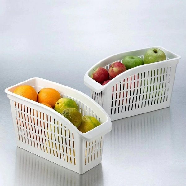 (Pack of 2) Fridge Basket Multi Purpose Fruits And Vegetables Basket