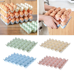 (Pack of 2) Plastic Egg Storage Boxes Eggs Holder Eggs Trays 24 Grid