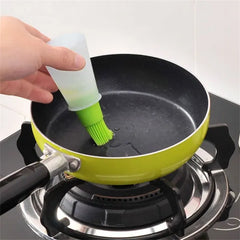 Silicone BBQ Cooking Oil Bottle With Basting Brush